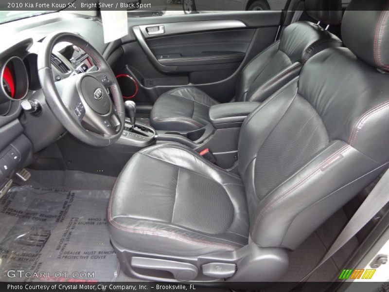 Bright Silver / Black Sport 2010 Kia Forte Koup SX