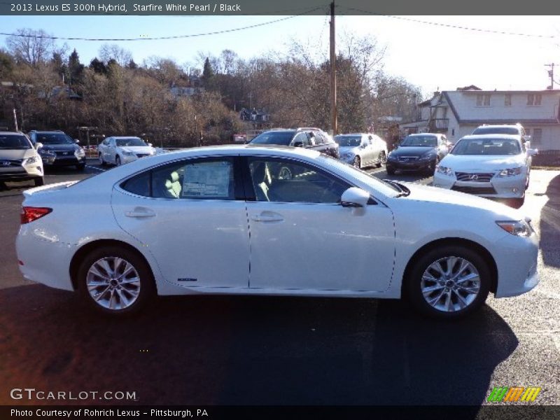 Starfire White Pearl / Black 2013 Lexus ES 300h Hybrid