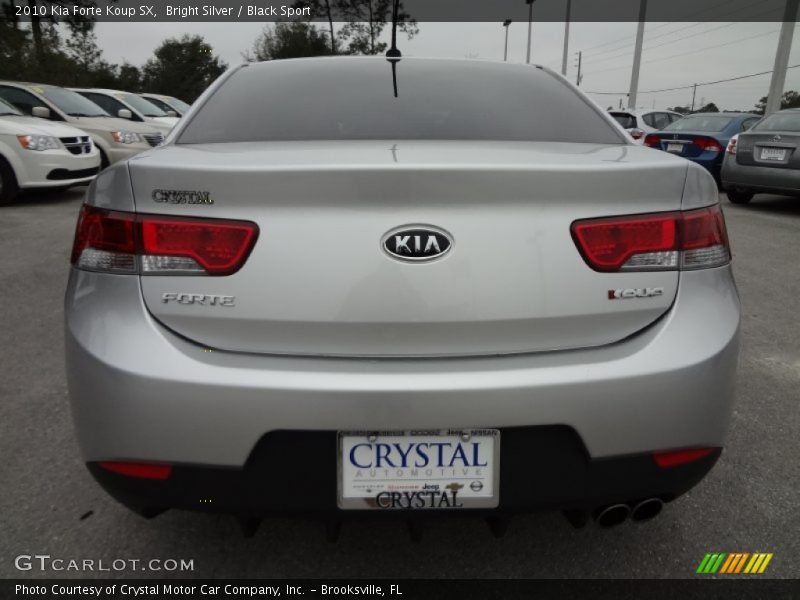 Bright Silver / Black Sport 2010 Kia Forte Koup SX