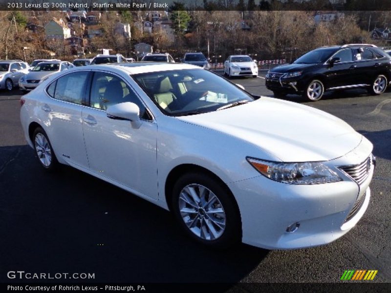 Starfire White Pearl / Black 2013 Lexus ES 300h Hybrid