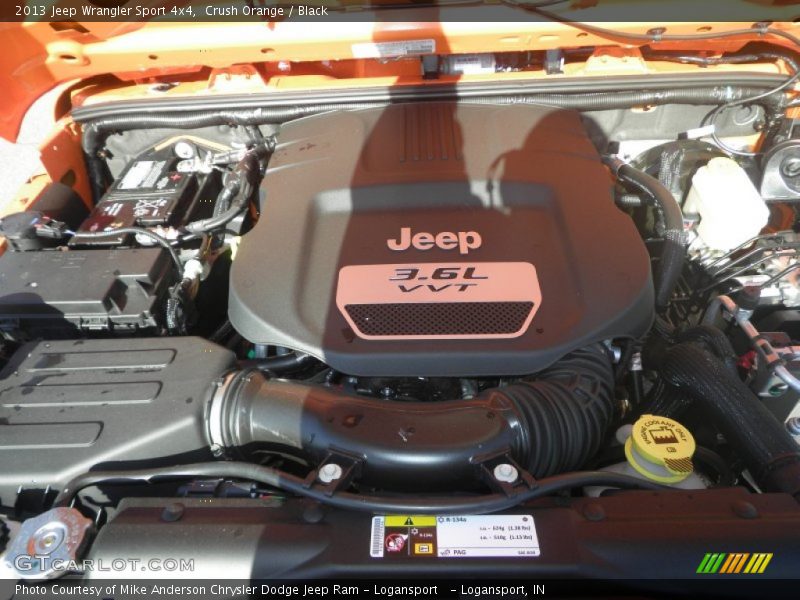 Crush Orange / Black 2013 Jeep Wrangler Sport 4x4