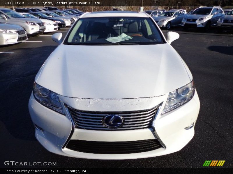 Starfire White Pearl / Black 2013 Lexus ES 300h Hybrid