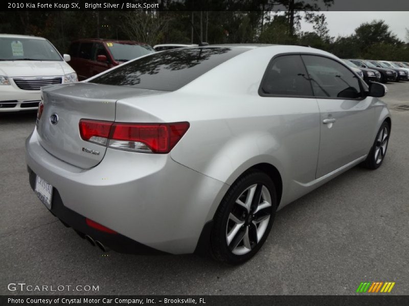 Bright Silver / Black Sport 2010 Kia Forte Koup SX