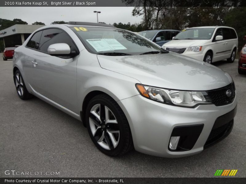 Bright Silver / Black Sport 2010 Kia Forte Koup SX