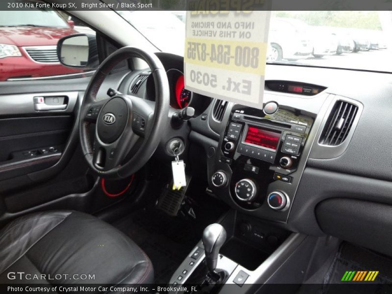 Bright Silver / Black Sport 2010 Kia Forte Koup SX