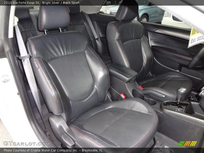 Bright Silver / Black Sport 2010 Kia Forte Koup SX