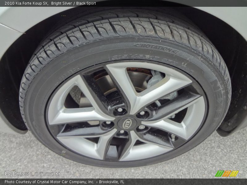 Bright Silver / Black Sport 2010 Kia Forte Koup SX