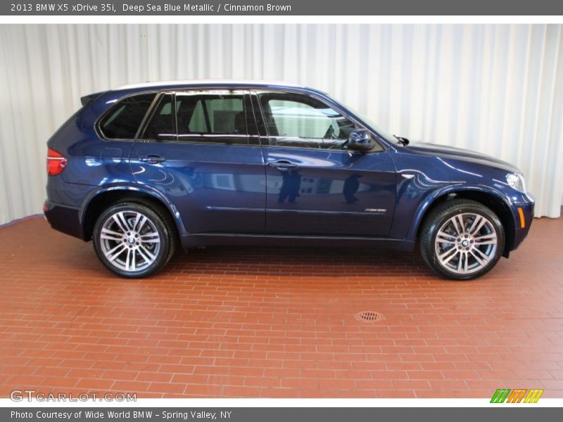 Deep Sea Blue Metallic / Cinnamon Brown 2013 BMW X5 xDrive 35i