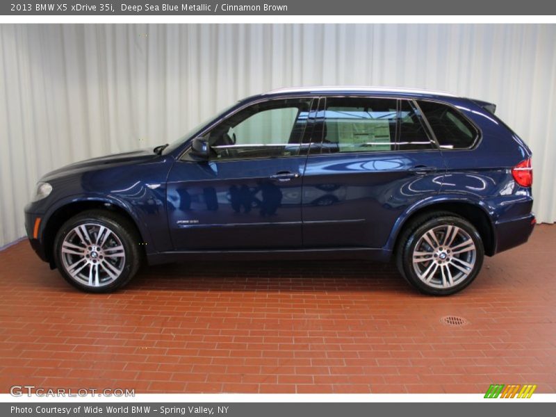 Deep Sea Blue Metallic / Cinnamon Brown 2013 BMW X5 xDrive 35i