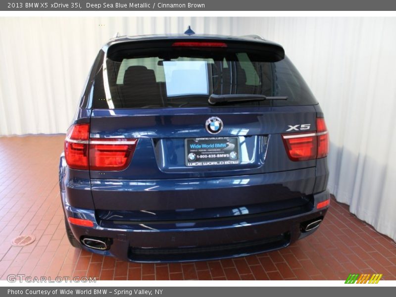 Deep Sea Blue Metallic / Cinnamon Brown 2013 BMW X5 xDrive 35i