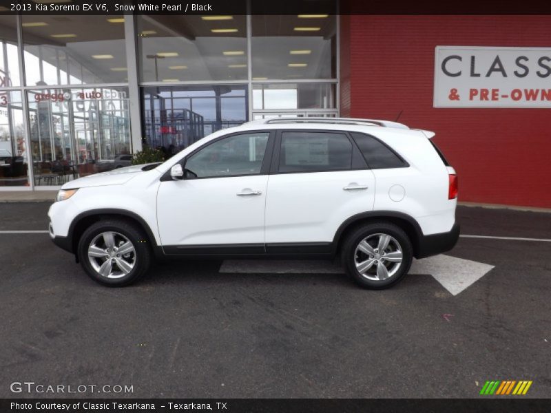 Snow White Pearl / Black 2013 Kia Sorento EX V6