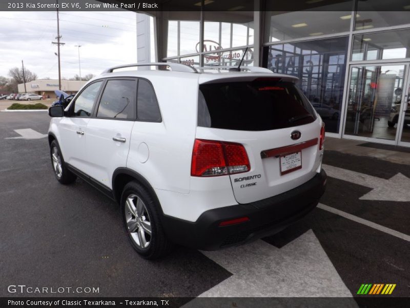 Snow White Pearl / Black 2013 Kia Sorento EX V6