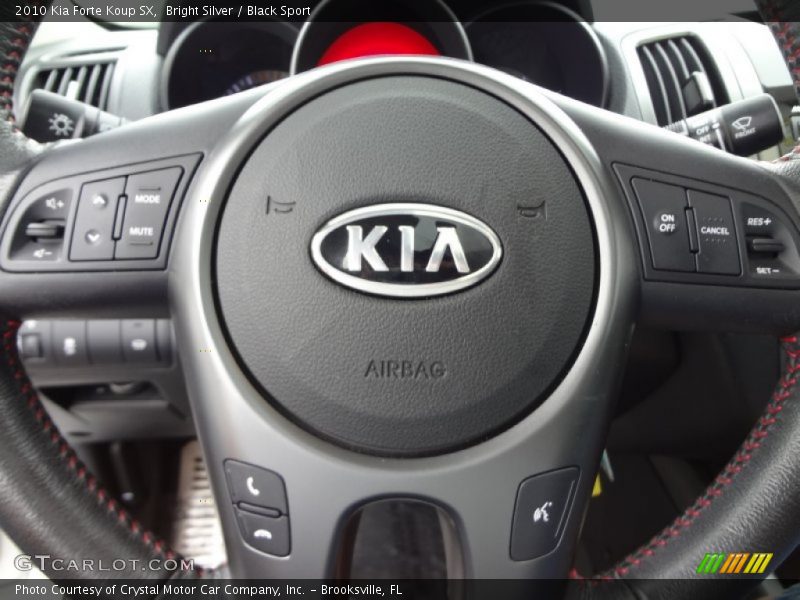 Bright Silver / Black Sport 2010 Kia Forte Koup SX