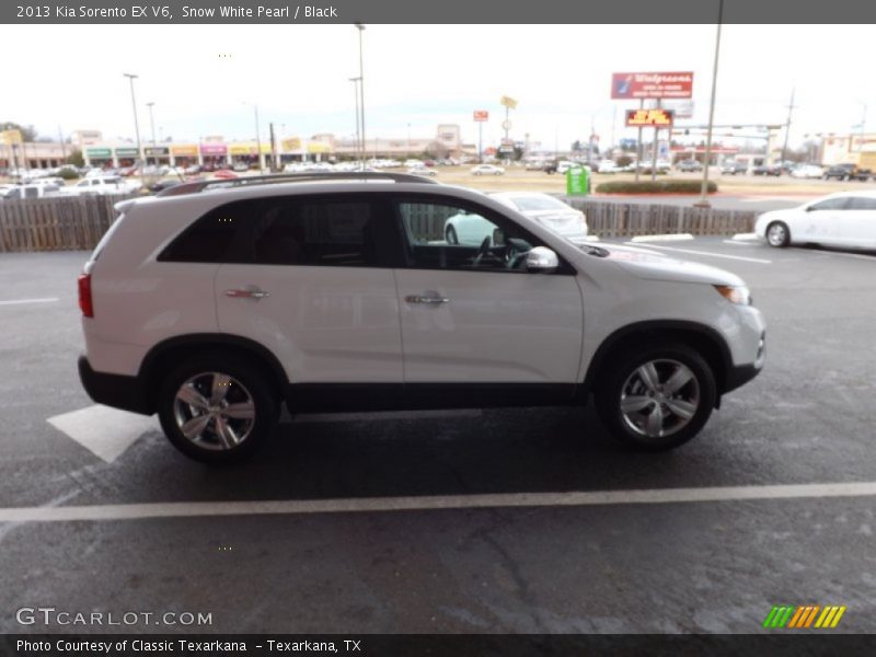 Snow White Pearl / Black 2013 Kia Sorento EX V6