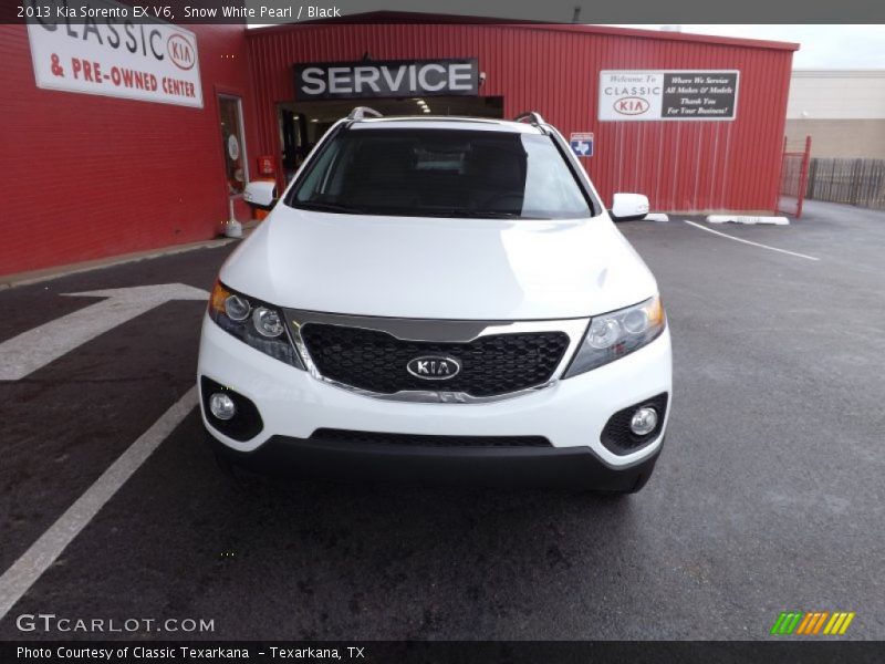 Snow White Pearl / Black 2013 Kia Sorento EX V6