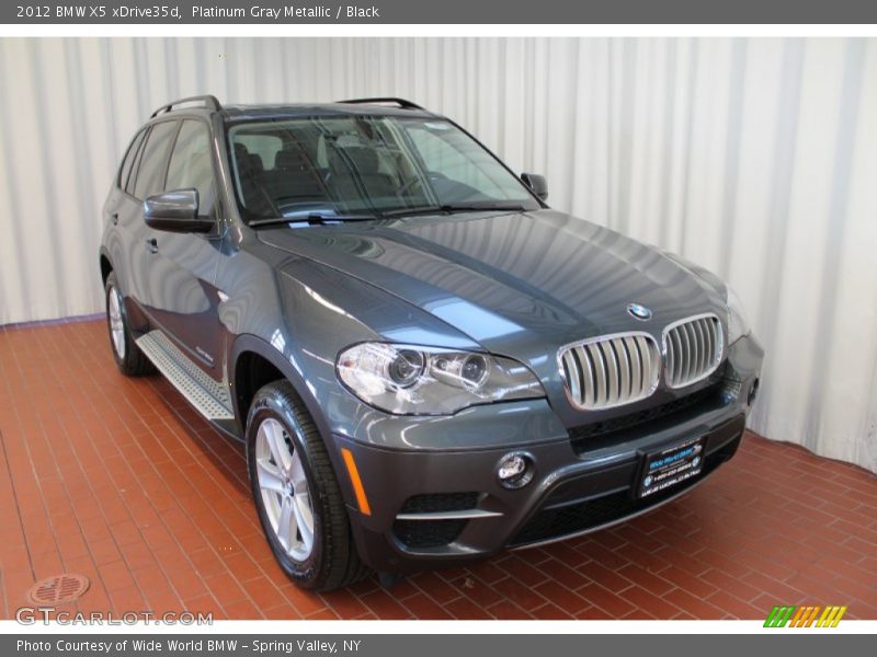 Platinum Gray Metallic / Black 2012 BMW X5 xDrive35d