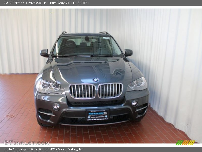 Platinum Gray Metallic / Black 2012 BMW X5 xDrive35d