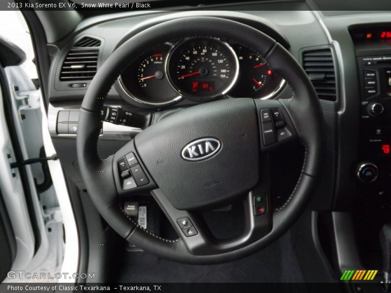 Snow White Pearl / Black 2013 Kia Sorento EX V6