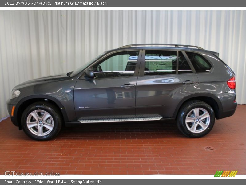 Platinum Gray Metallic / Black 2012 BMW X5 xDrive35d