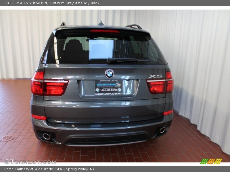 Platinum Gray Metallic / Black 2012 BMW X5 xDrive35d