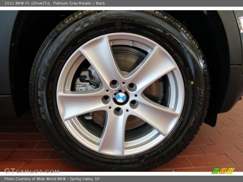 Platinum Gray Metallic / Black 2012 BMW X5 xDrive35d