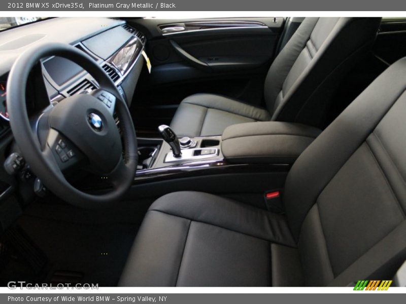Platinum Gray Metallic / Black 2012 BMW X5 xDrive35d