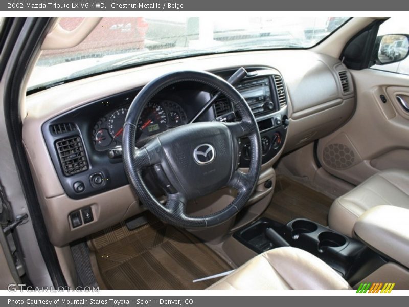 Chestnut Metallic / Beige 2002 Mazda Tribute LX V6 4WD