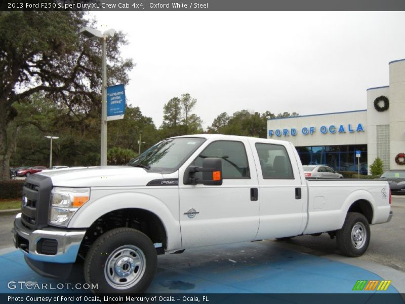 Oxford White / Steel 2013 Ford F250 Super Duty XL Crew Cab 4x4