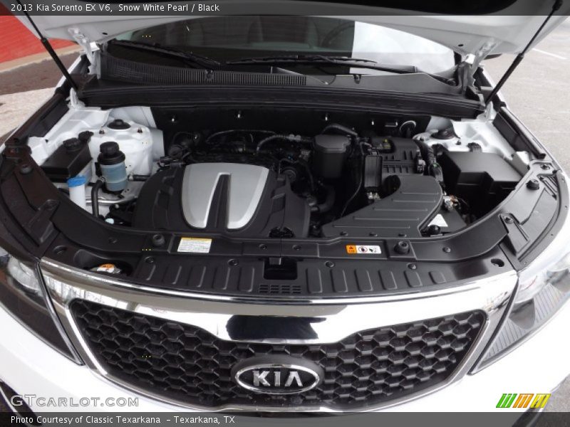 Snow White Pearl / Black 2013 Kia Sorento EX V6