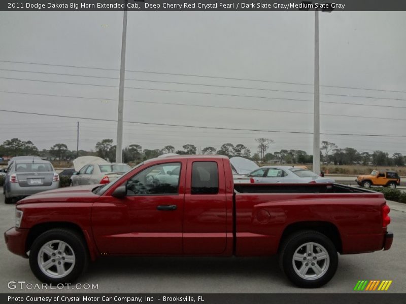 Deep Cherry Red Crystal Pearl / Dark Slate Gray/Medium Slate Gray 2011 Dodge Dakota Big Horn Extended Cab