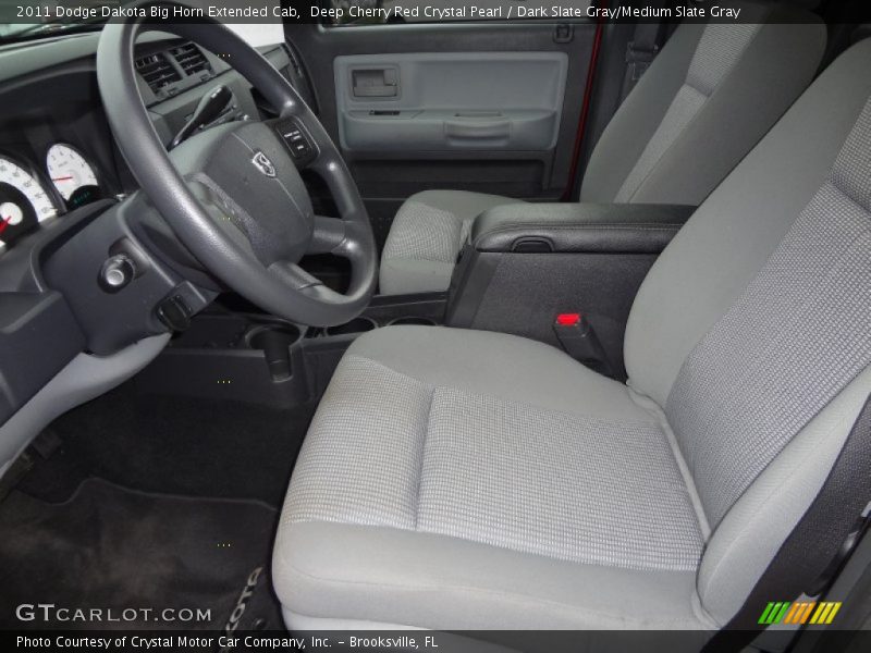 Deep Cherry Red Crystal Pearl / Dark Slate Gray/Medium Slate Gray 2011 Dodge Dakota Big Horn Extended Cab