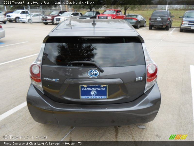 Magnetic Gray Metallic / Black 2012 Toyota Prius c Hybrid Four