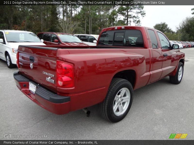 Deep Cherry Red Crystal Pearl / Dark Slate Gray/Medium Slate Gray 2011 Dodge Dakota Big Horn Extended Cab