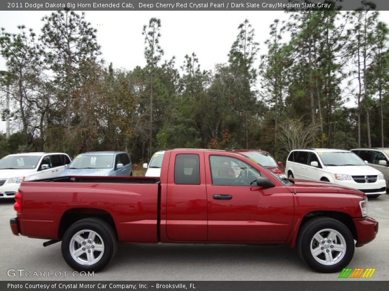 Deep Cherry Red Crystal Pearl / Dark Slate Gray/Medium Slate Gray 2011 Dodge Dakota Big Horn Extended Cab