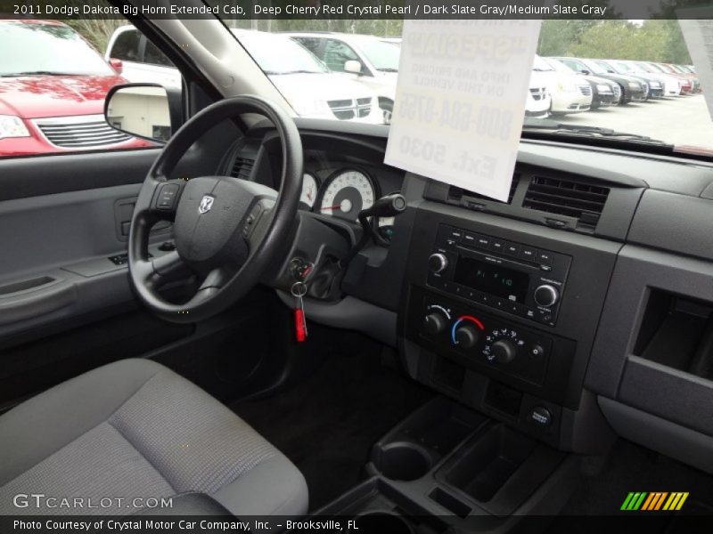 Deep Cherry Red Crystal Pearl / Dark Slate Gray/Medium Slate Gray 2011 Dodge Dakota Big Horn Extended Cab
