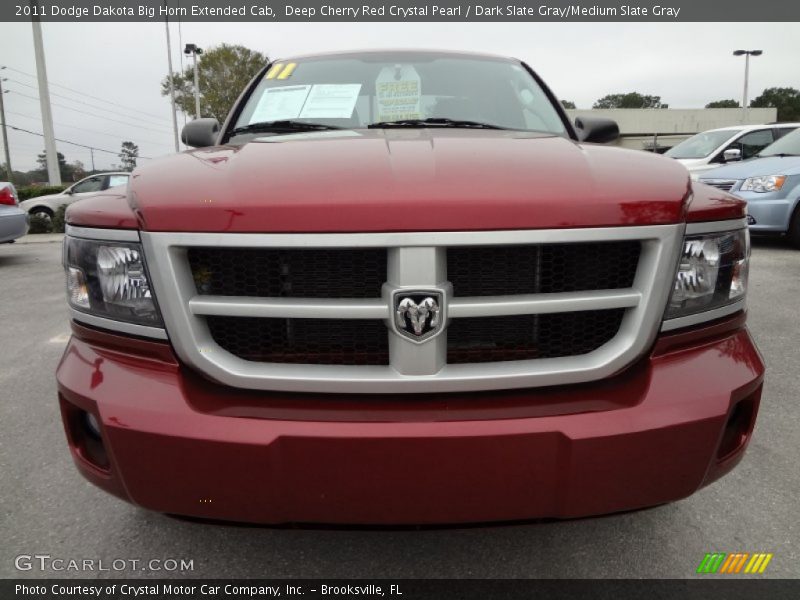 Deep Cherry Red Crystal Pearl / Dark Slate Gray/Medium Slate Gray 2011 Dodge Dakota Big Horn Extended Cab