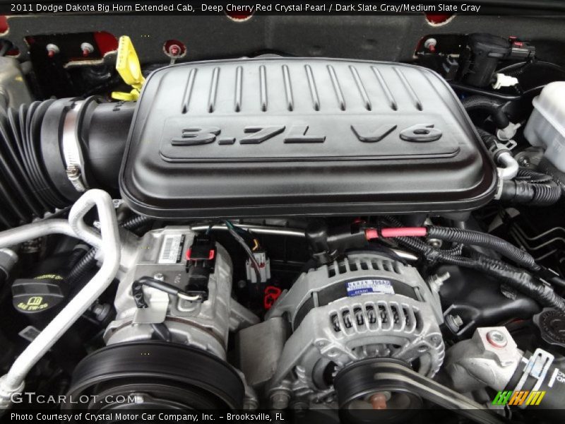 Deep Cherry Red Crystal Pearl / Dark Slate Gray/Medium Slate Gray 2011 Dodge Dakota Big Horn Extended Cab