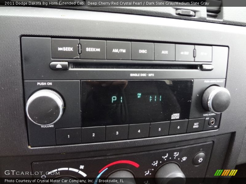Deep Cherry Red Crystal Pearl / Dark Slate Gray/Medium Slate Gray 2011 Dodge Dakota Big Horn Extended Cab