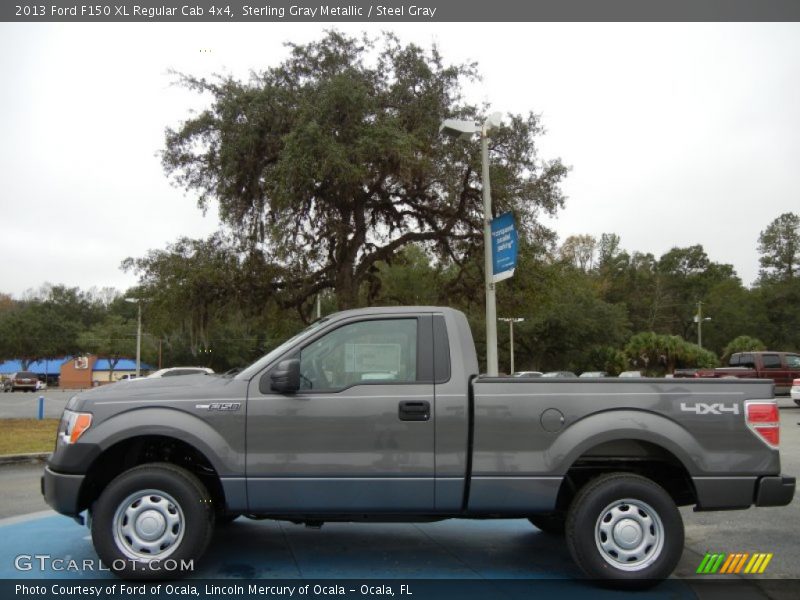  2013 F150 XL Regular Cab 4x4 Sterling Gray Metallic