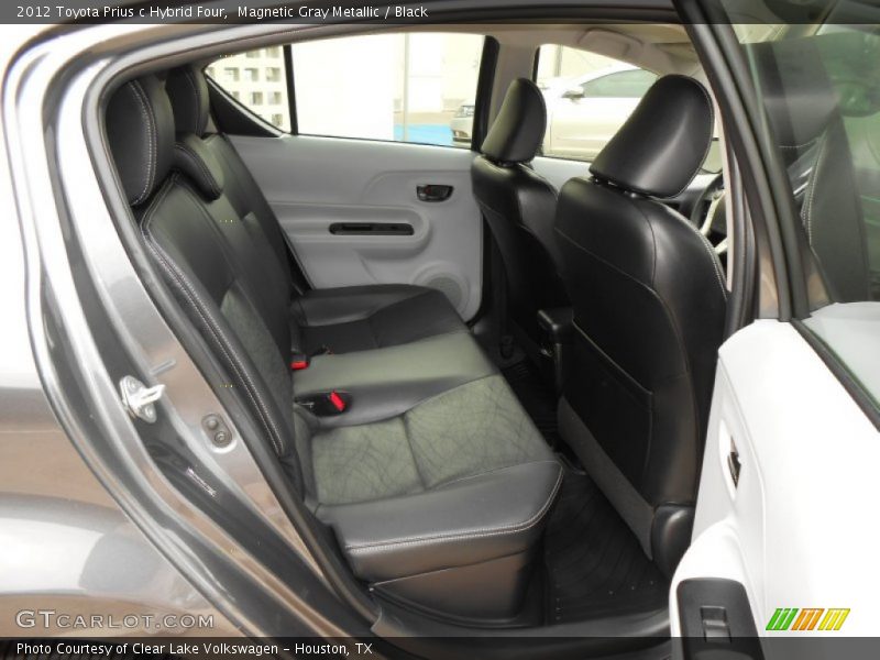 Rear Seat of 2012 Prius c Hybrid Four