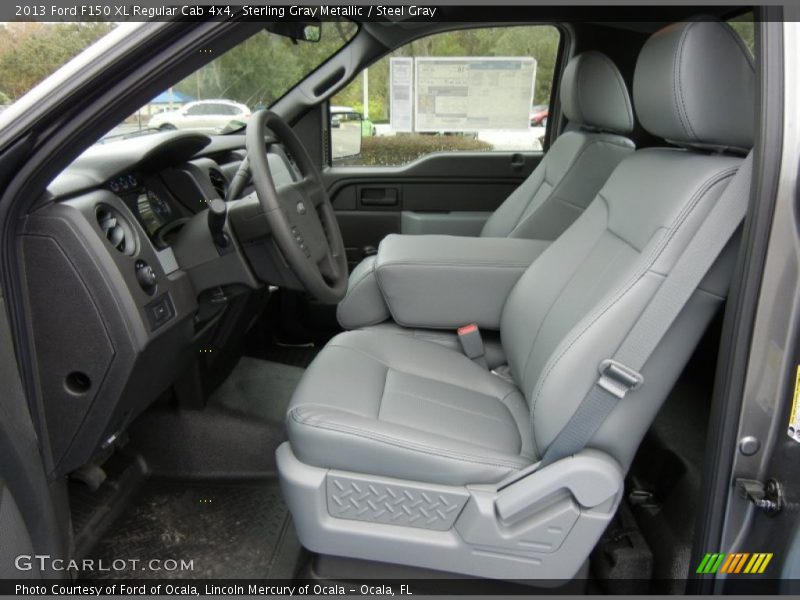  2013 F150 XL Regular Cab 4x4 Steel Gray Interior