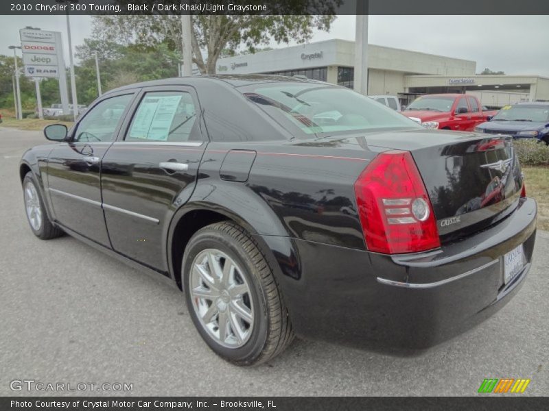 Black / Dark Khaki/Light Graystone 2010 Chrysler 300 Touring