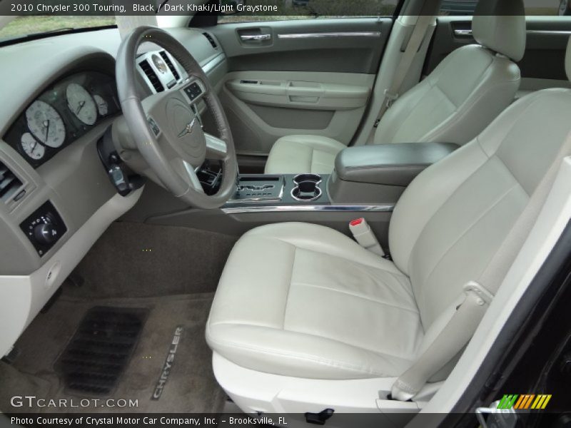 Black / Dark Khaki/Light Graystone 2010 Chrysler 300 Touring