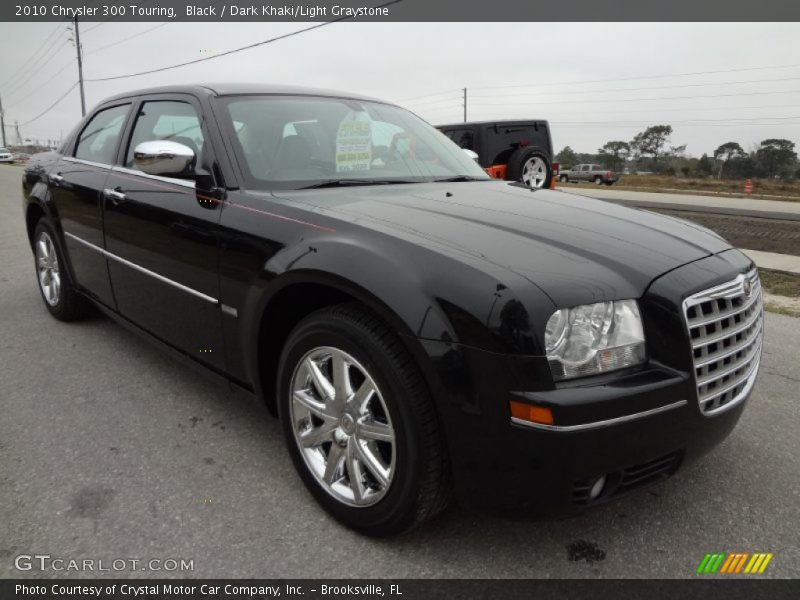 Black / Dark Khaki/Light Graystone 2010 Chrysler 300 Touring
