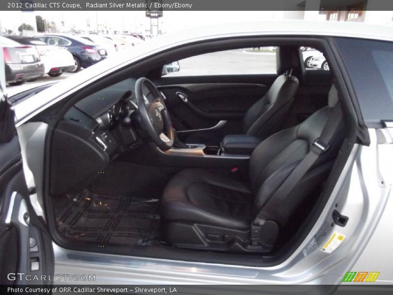 Radiant Silver Metallic / Ebony/Ebony 2012 Cadillac CTS Coupe