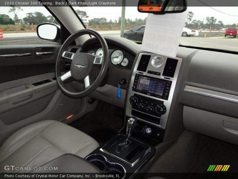 Black / Dark Khaki/Light Graystone 2010 Chrysler 300 Touring