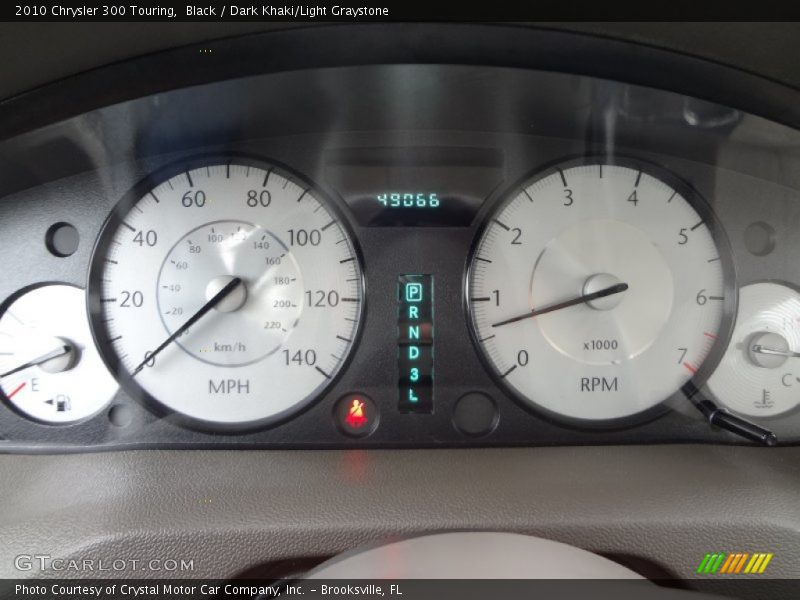 Black / Dark Khaki/Light Graystone 2010 Chrysler 300 Touring