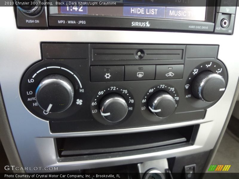 Black / Dark Khaki/Light Graystone 2010 Chrysler 300 Touring