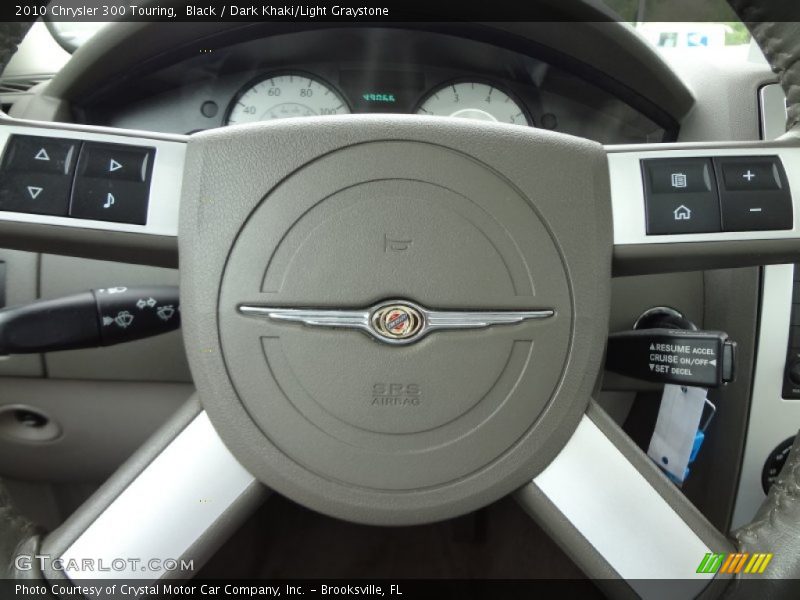 Black / Dark Khaki/Light Graystone 2010 Chrysler 300 Touring