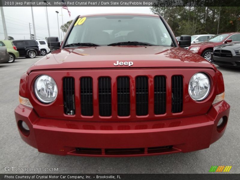 Inferno Red Crystal Pearl / Dark Slate Gray/Pebble Beige 2010 Jeep Patriot Latitude